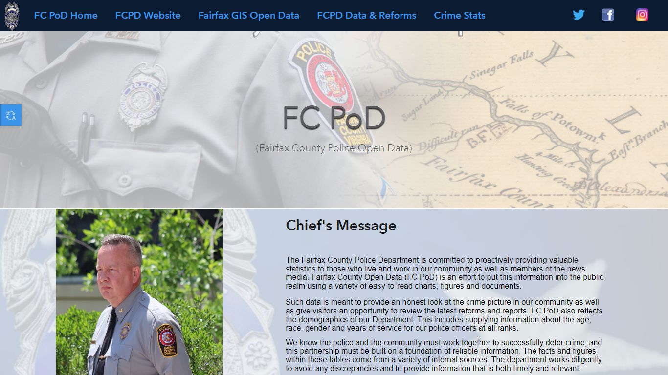 Fairfax County's Police Public Mapping - FC PoD